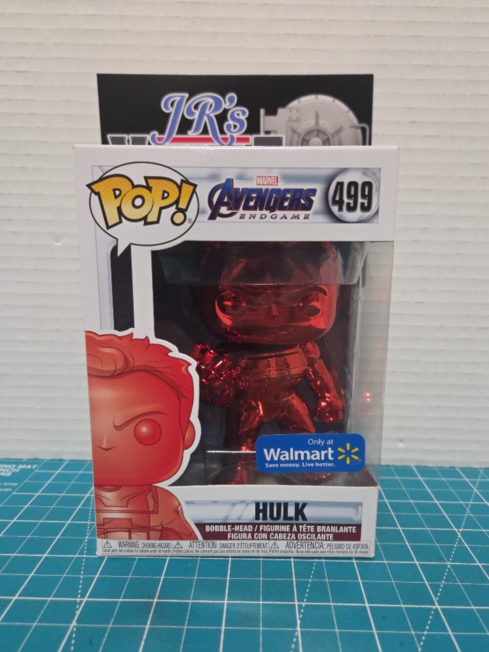 FUNKO POP Marvel Avengers Endgame Hulk Red Chrome 499 Vinyl Figure